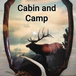 Cabin and Outdoorsman Decorative accents.